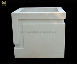 Custom-Made Marble Planter