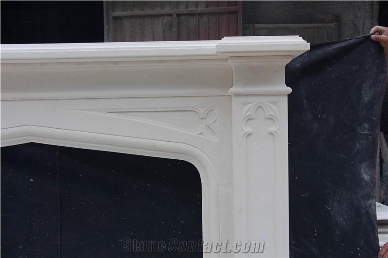 Limestone Fireplace Mantel/Surrounds 0608