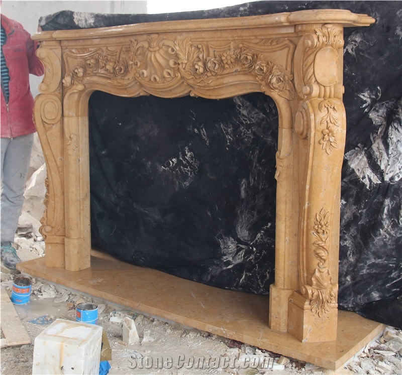 Victoria French Style Mantel Marble Fireplace