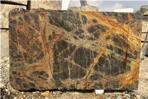 Bidasar Marble Blocks, Rainforest Green Marble