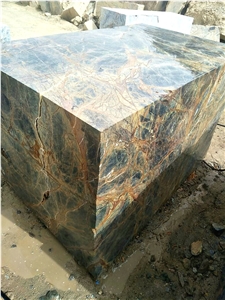 Bidasar Marble Blocks, Rainforest Green Marble