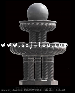 Fortune Ball Fountain, Grey Marble Ball Fountains