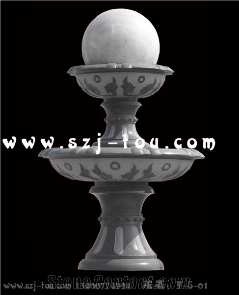 Fortune Ball Fountain, Grey Marble Ball Fountains