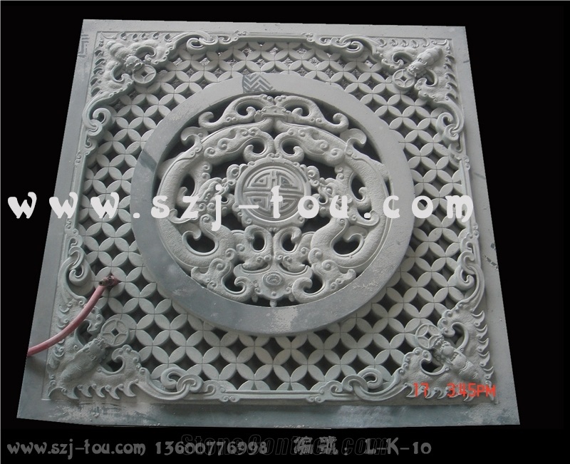 Grey Granite Stone Window Reliefs