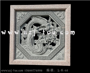 Grey Granite Stone Window Reliefs