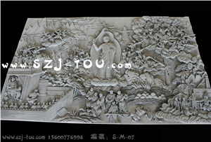 Grey Granite Temple Reliefs