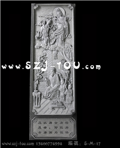 Grey Granite Temple Reliefs