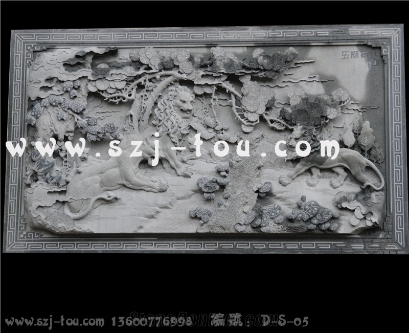 Grey Granite Wall Reliefs