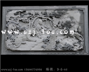 Grey Granite Wall Reliefs