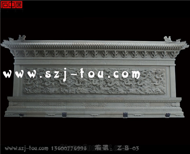 Grey Granite Wall Reliefs