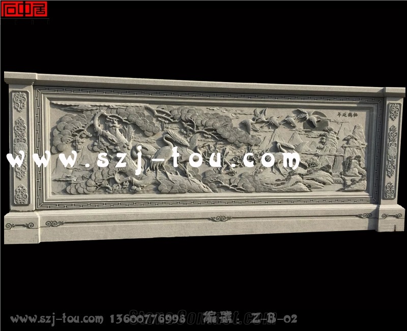 Grey Granite Wall Reliefs