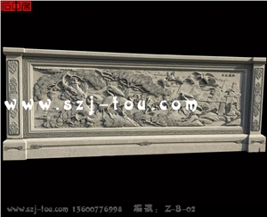 Grey Granite Wall Reliefs