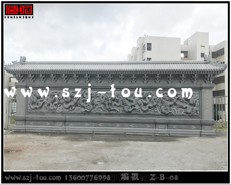 Grey Granite Wall Reliefs