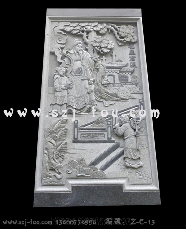 Grey Granite Wall Reliefs
