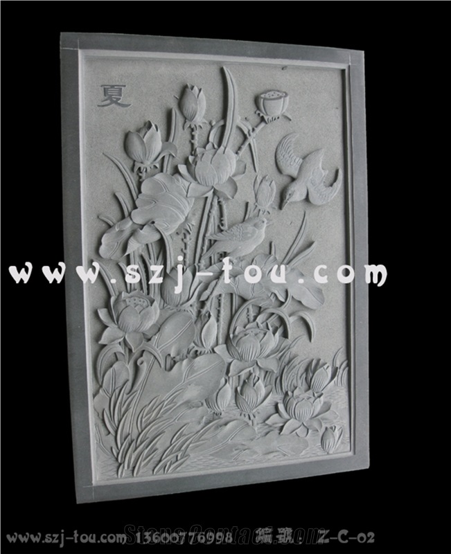 Grey Granite Wall Reliefs