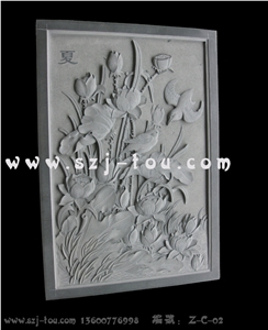 Grey Granite Wall Reliefs