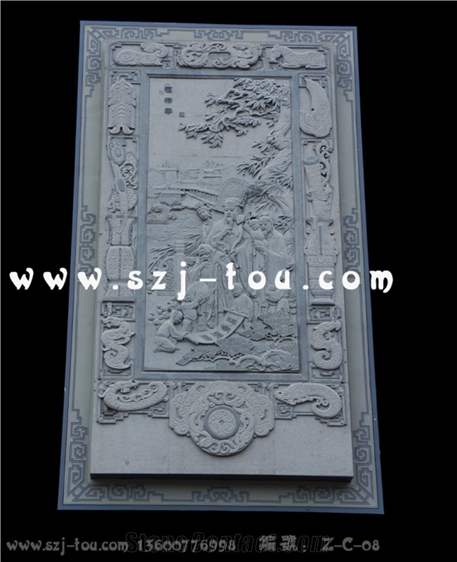 Grey Granite Wall Reliefs