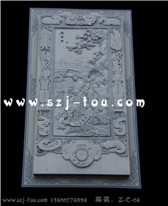 Grey Granite Wall Reliefs