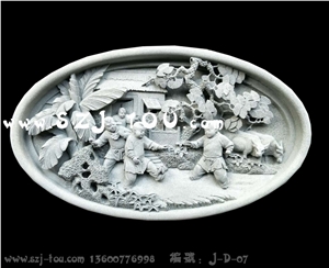 Grey Granite Wall Reliefs