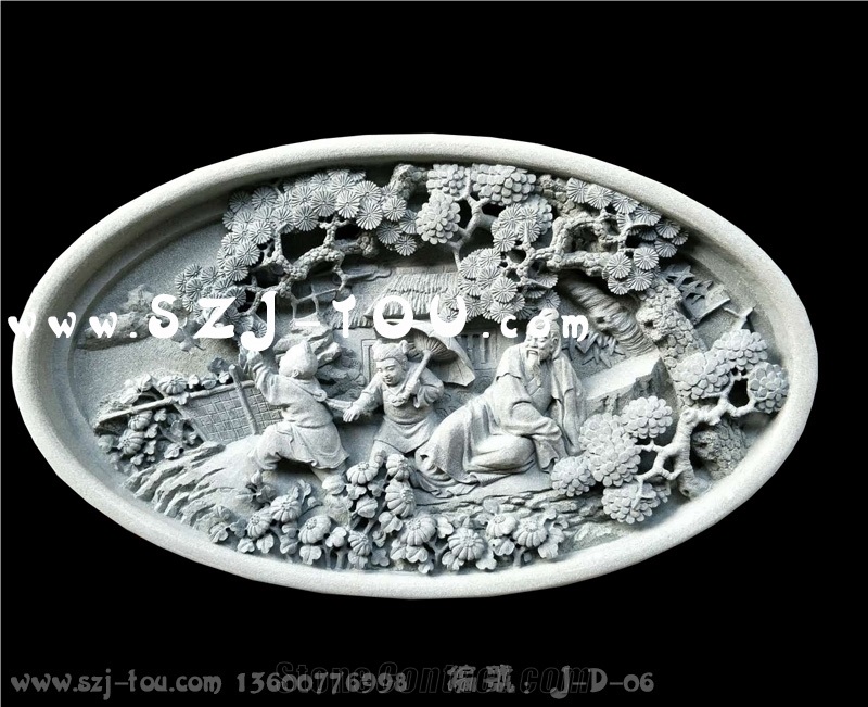 Grey Granite Wall Reliefs
