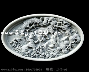 Grey Granite Wall Reliefs