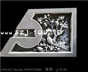 Grey Granite Wall Reliefs