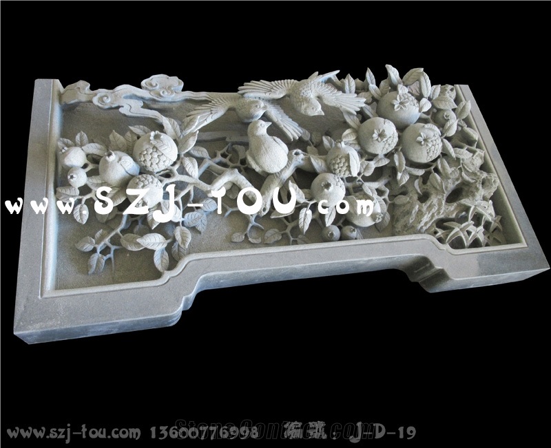 Grey Granite Wall Reliefs