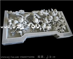 Grey Granite Wall Reliefs