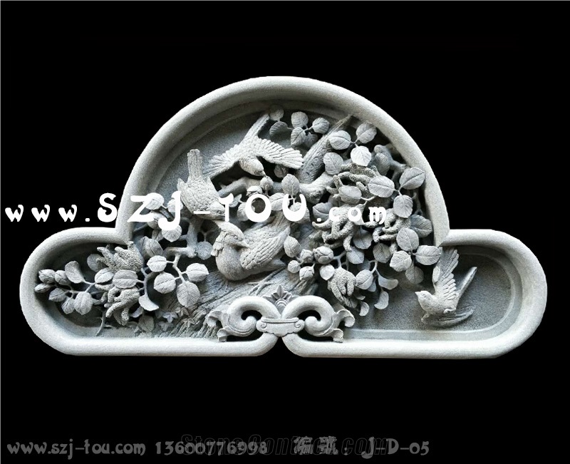 Grey Granite Wall Reliefs