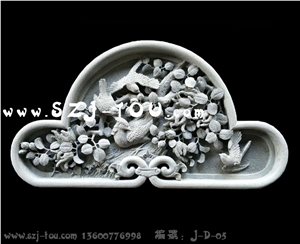 Grey Granite Wall Reliefs