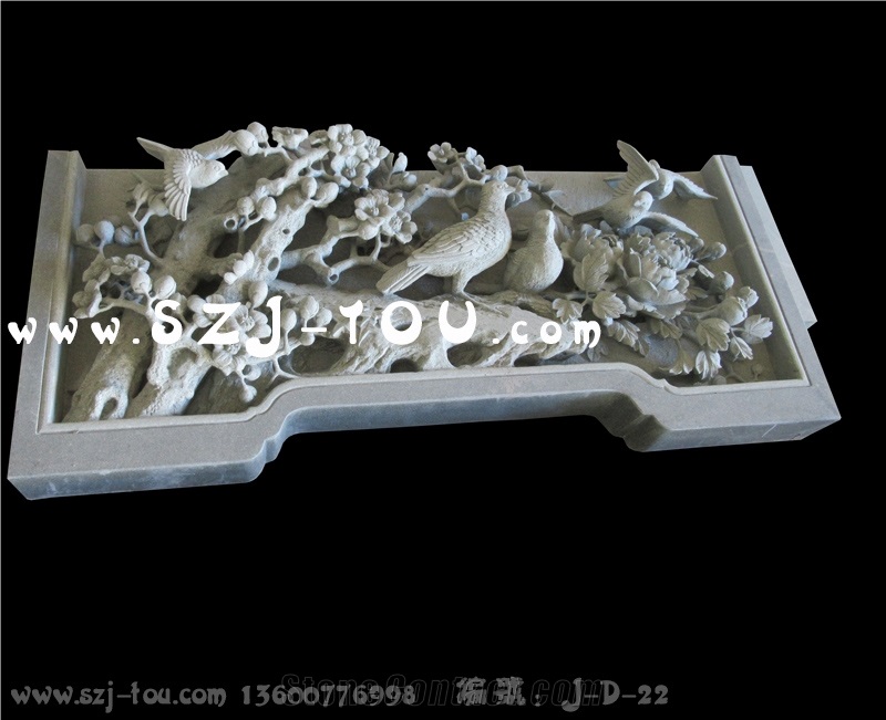 Grey Granite Wall Reliefs