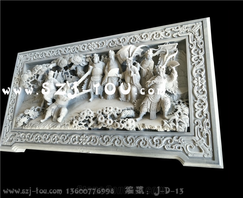 Grey Granite Wall Reliefs