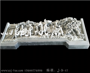 Grey Granite Wall Reliefs