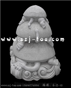 Stone Carved Ocean Creatures