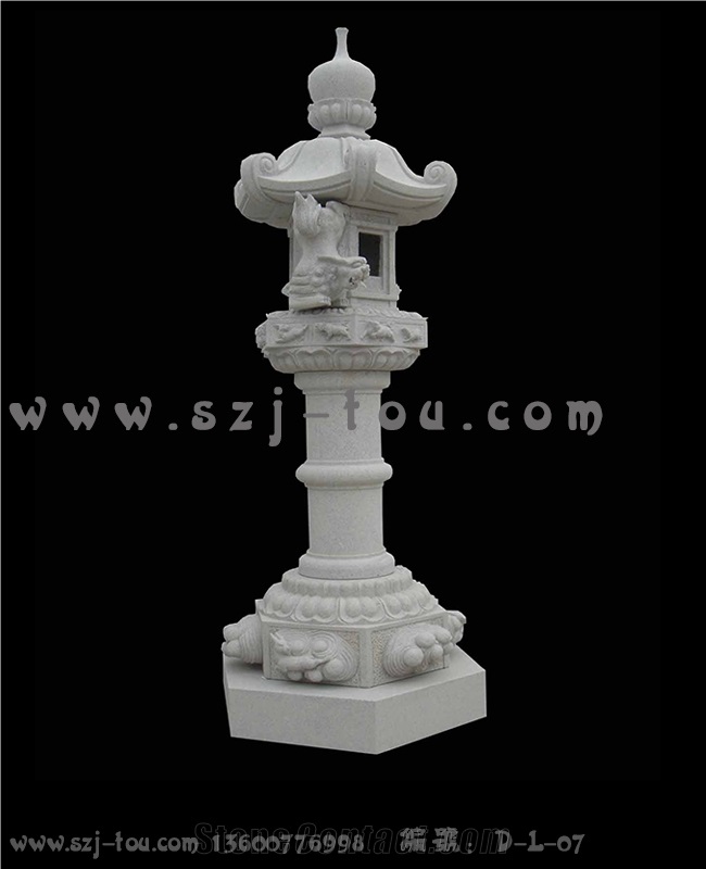 Stone Lanterns, White Granite Lanterns
