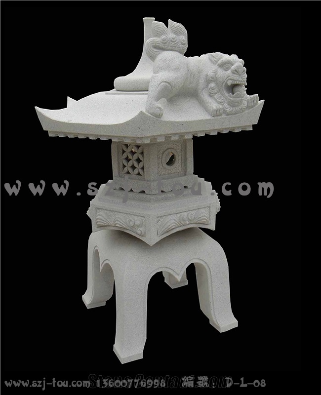 Stone Lanterns, White Granite Lanterns