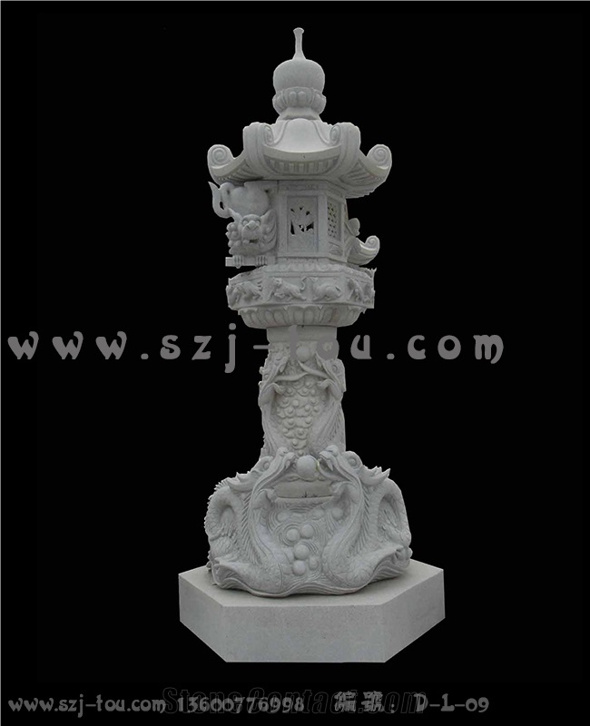 Stone Lanterns, White Granite Lanterns