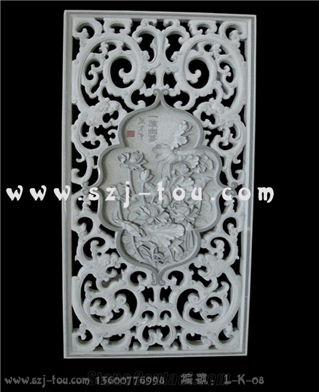 Stone Window Reliefs, Grey Granite Reliefs