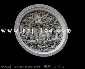 Stone Window Reliefs, Grey Granite Reliefs