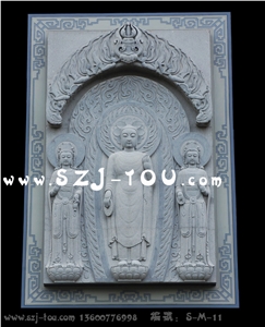 Temple Wall Reliefs, Grey Granite Wall Reliefs