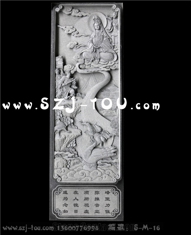 Temple Wall Reliefs, Grey Granite Wall Reliefs