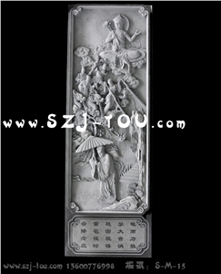 Temple Wall Reliefs, Grey Granite Wall Reliefs