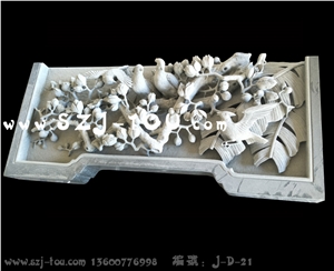 White Granite Wall Reliefs