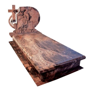 Aurora Red Granite Tombstone Cross Single Monuments Aurora Red Granite Tombstone Cross Single Monuments