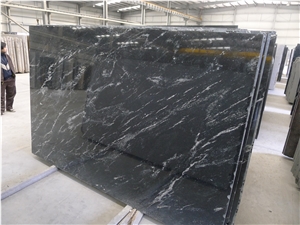 Brazi Black Nevada Via Lactea Preto Nevada Matrix Antique Granite Slab