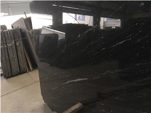 Brazi Black Nevada Via Lactea Preto Nevada Matrix Antique Granite Slab