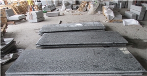 G418 Spray Wave White Grey Granite Western Style Monuments Tombstones