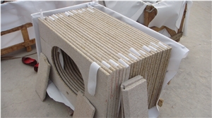 G682 Sunset Golden Yellow Rusty Misty Yellow Beige Granite Vanity Tops