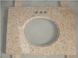 G682 Sunset Golden Yellow Rusty Misty Yellow Beige Granite Vanity Tops