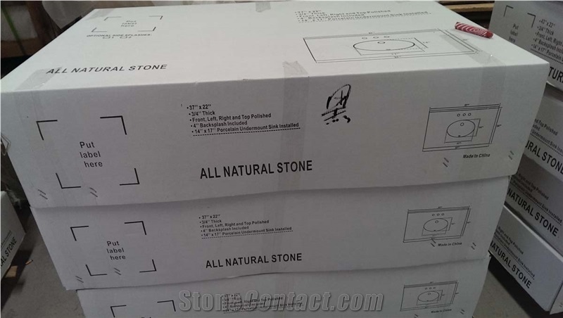 G682 Sunset Golden Yellow Rusty Misty Yellow Beige Granite Vanity Tops